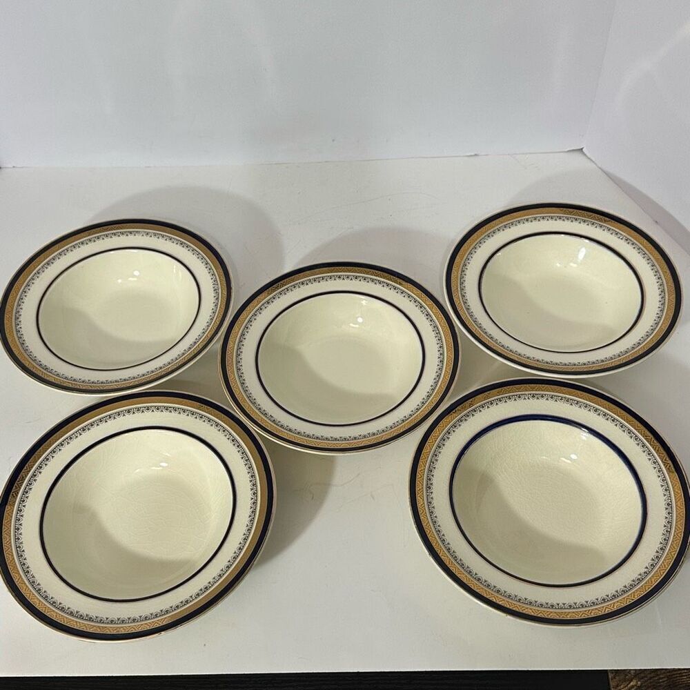 Vintage Myott Son & Company Royalty Pattern Bowls Set of 5